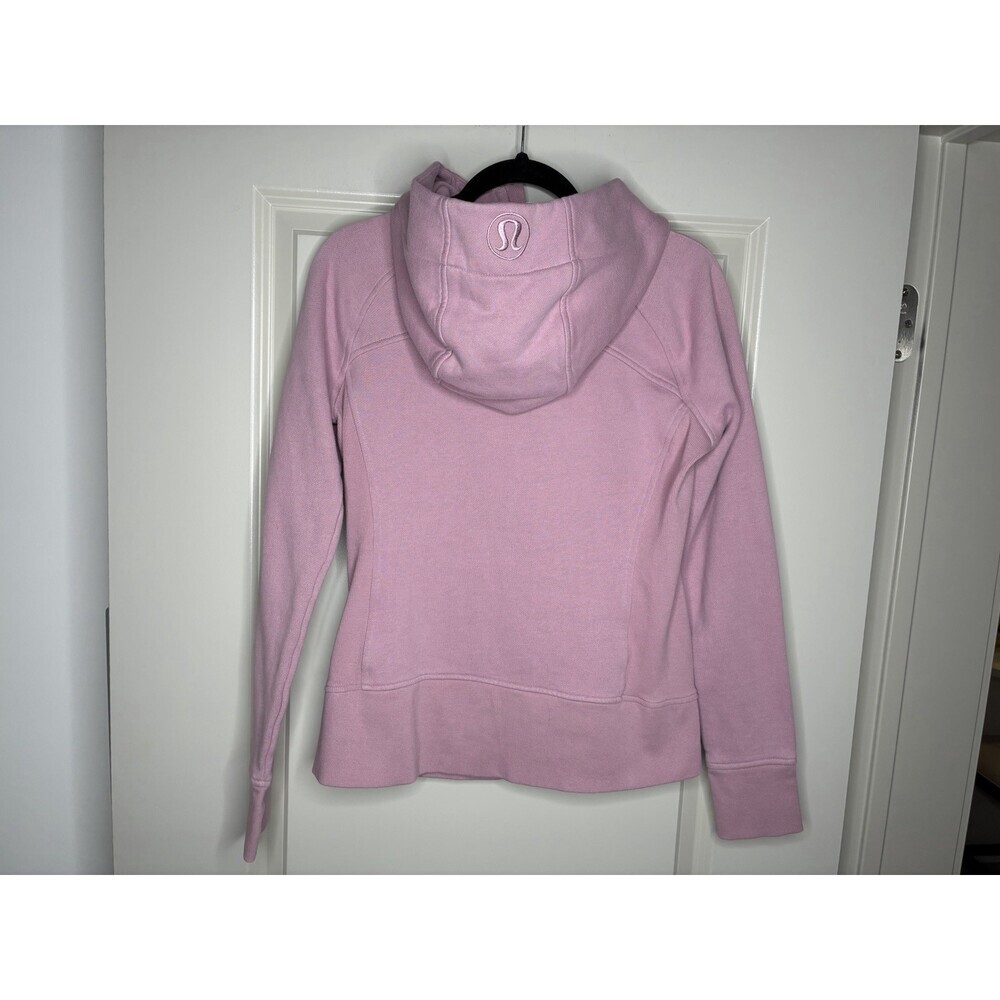 Lululemon Scuba Hoodie *Light Cotton Fleece Pink Taupe Size 8 - Picture 7 of 7